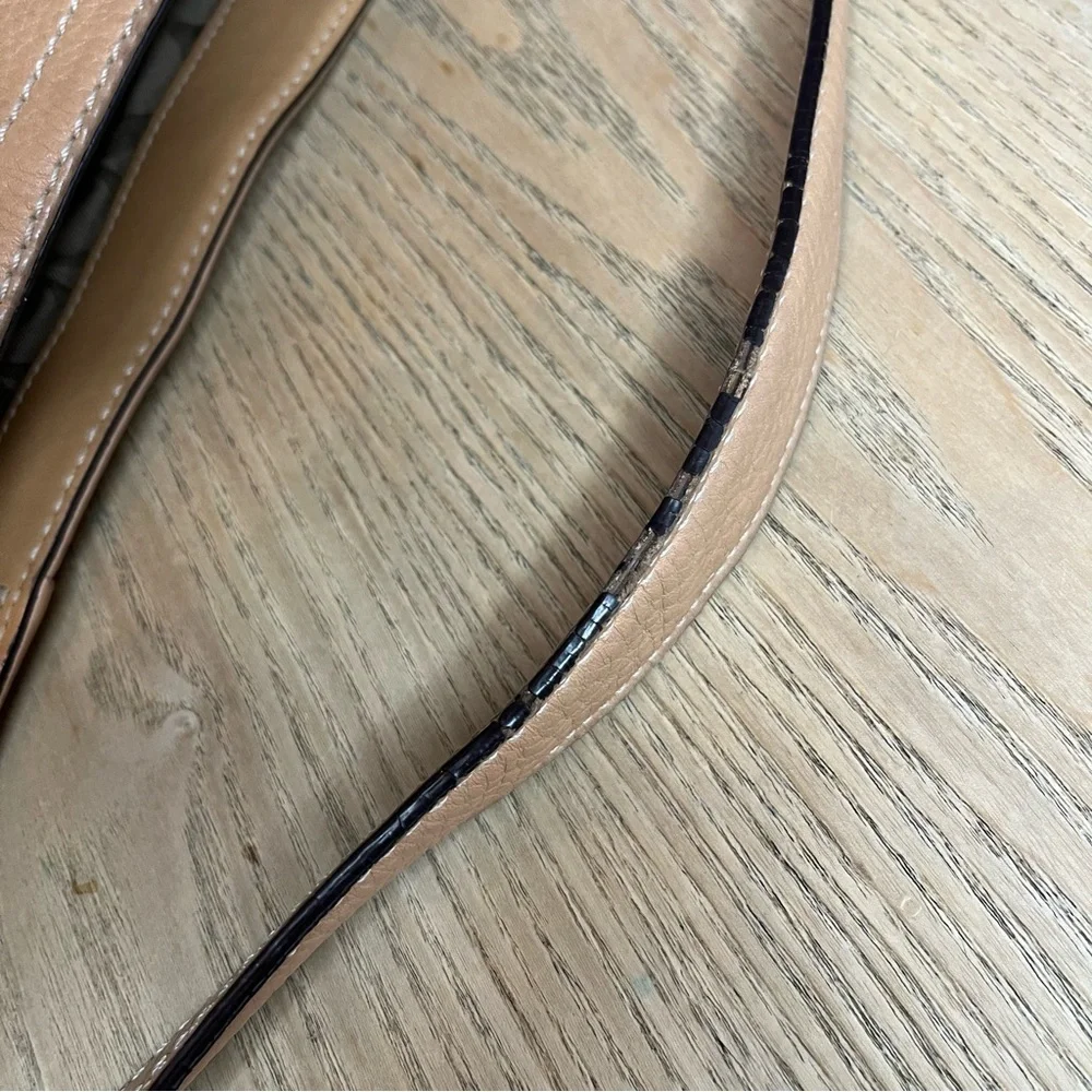 Vintage Coach Slouchy Pebbled Leather Hobo Y2K Shoulder Bag Tan - Picture 9 of 14